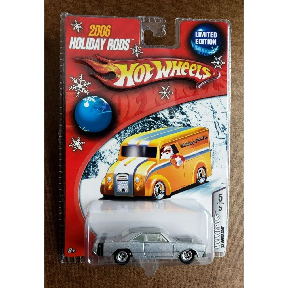 Hot Wheels '68 DODGE DART Silver 5/5 2006 HOLIDAY RODS 1:64 LTD. ED. REAL RIDERS